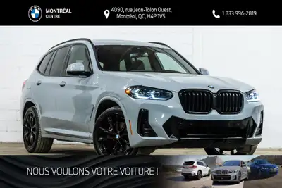 *English below* *Français:* Ce BMW X3 xDrive30i 2024 affichant 35 350 km est issu d'un seul propriét...