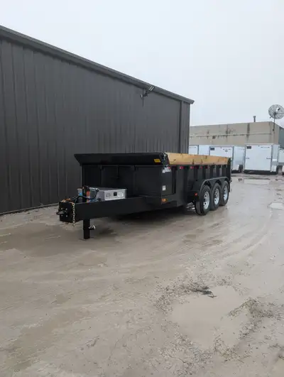 TRI AXLE DUMP DT.21KTR Number Size Weight Payload DT8316-21KTR 83" X 16' 5,458 lbs 17,222 lbs Standa...