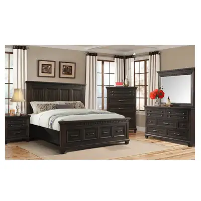 Highend Wood 8pc BED ROOM SUITE,BUILT IN USB Starting at $349, View more