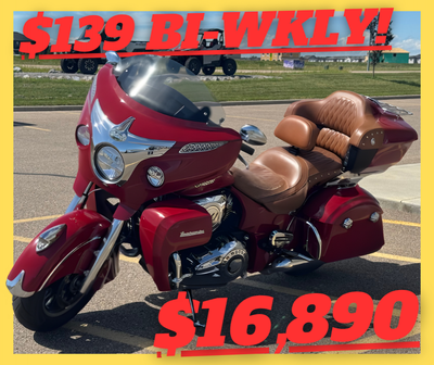 PAYMENTS AS LOW AS $139 BY-WEEKLY. OWNER SELLING LIKE NEW 2015 INDIAN ROADMASTER IN NICE SHAPE. ROAD...