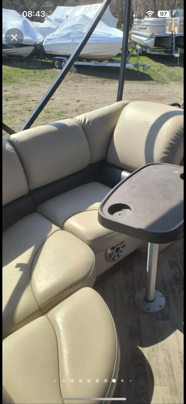 2018 Manitou 24 ENCORE PONTON 3 QUILLES DE LUXE, AVEC DEUX MOTEU in Powerboats & Motorboats in Lac-Saint-Jean - Image 7