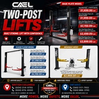 CAEL Two-Post Lifts – Professional Lifting Solutions for Every G Whitehorse Yukon Preview