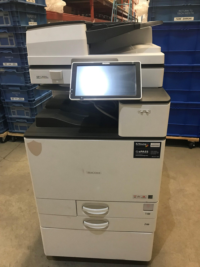 Ricoh MPC4504ex Color Laser Office Copier For Sale dans Imprimantes, Scanneurs  à Région de Mississauga/Peel