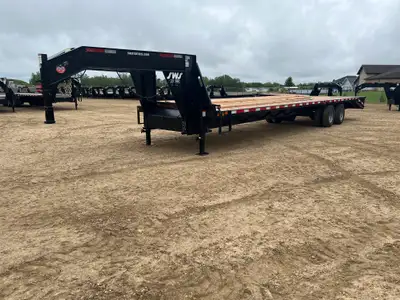 NEW 2027 SWS 8.5 x 36' Gooseneck Trailer Tandem Dual 2 x 10,000 lb Axles w/ Electric Brakes on Both...