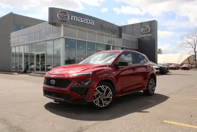 2023 Hyundai Kona N-Line for Sale Sporty Turbo Performance Red Used Hyundai SUV Calgary Looking for...