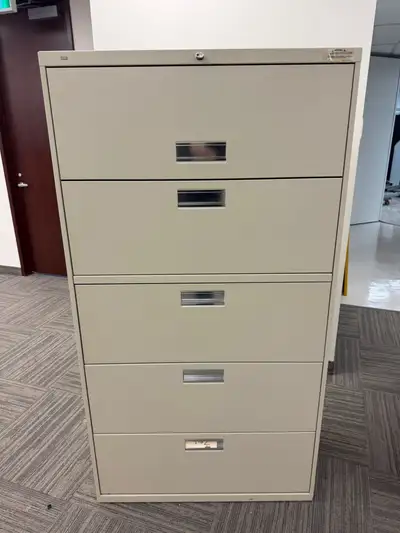 HON 5 Drawer & Teknion Storage w/ 2 Drawer Filing Cabinet!, View more