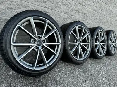 Nokian Tyres Hakkapeliitta R3 Studless Winter / Snow Tires and original 19 inch Audi A4 / S4 two-ton...