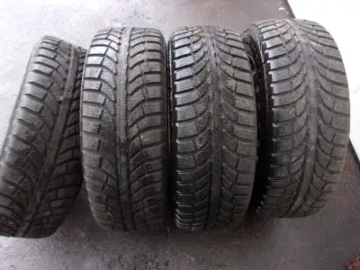 SI L'ANNONCE EST LA C'EST QUE C'EST TOUJOURS DISPONIBLE, 4 RIMS 5X114.3 + 4 GT RADIAL CHAMPIRO ICE P...