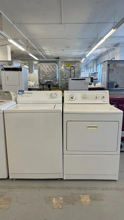 3112- Laveuse Sécheuse Kenmore blanche topload washer dryer, View more