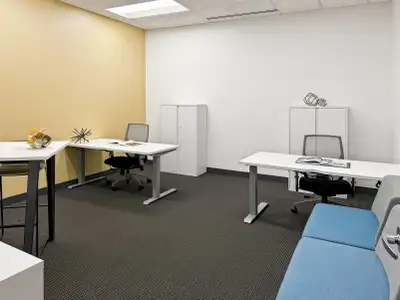 Flexible large office for rent designed to accommodate 50 people at Regus Yaletown. A fully serviced...