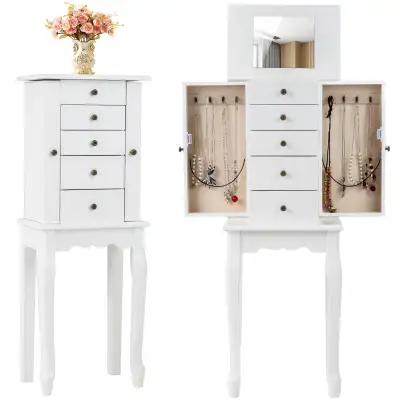 BRAND NEW - Giantex Standing Jewelry Armoire Cabinet with 4 Draw, View more
