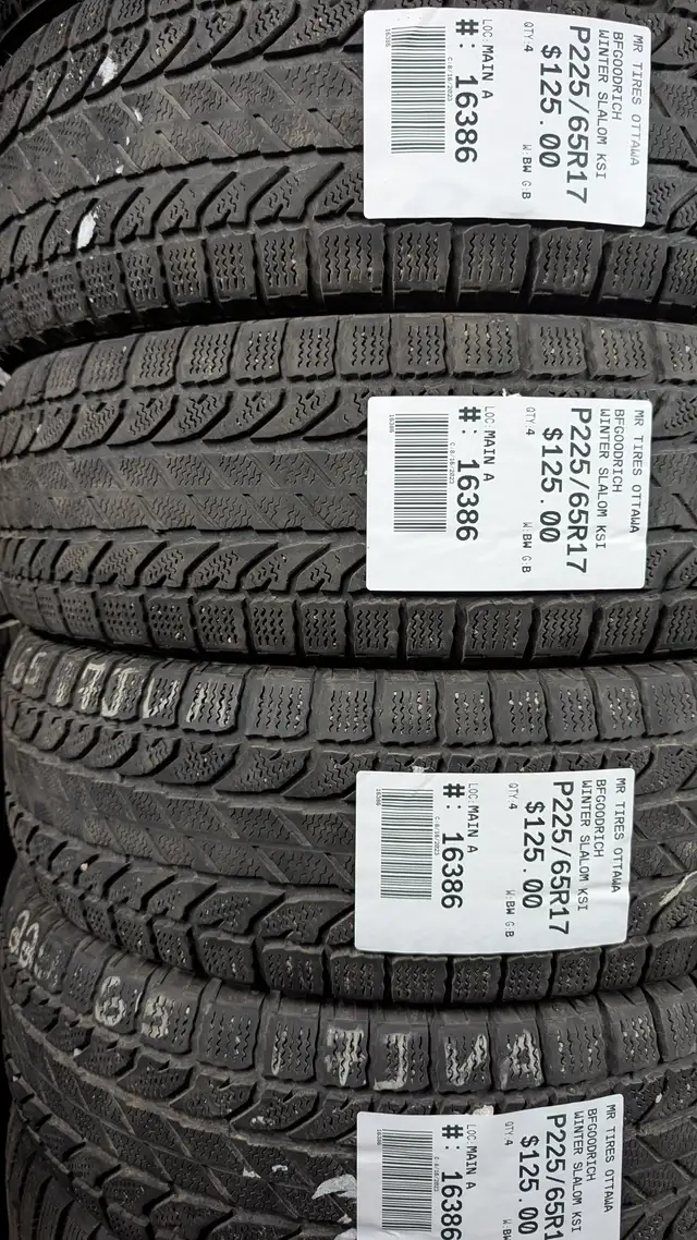 P225/65R17 225/65/17 BFGOODRICH WINTER SLALOM KSI TAG # 16386 in Tires & Rims in Ottawa - Image 2