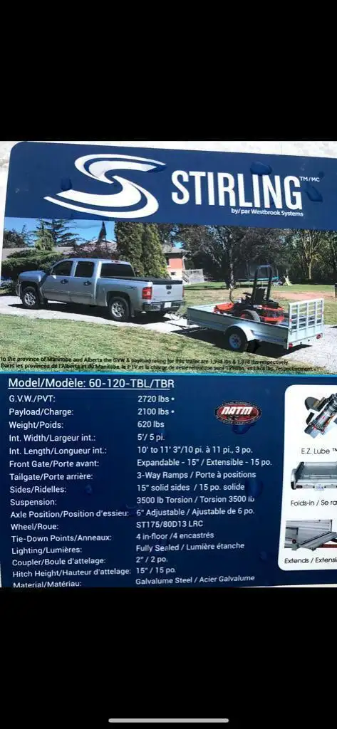 2025 MAYHEM Galvanized snowmobile atv golf cart utv landscape tr in Cargo & Utility Trailers in Mississauga / Peel Region - Image 4