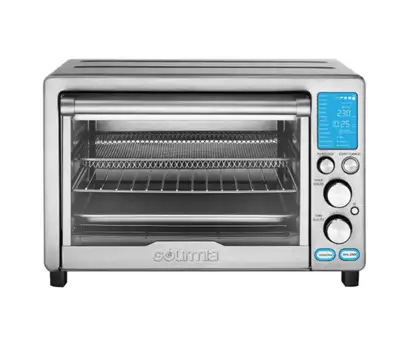 Gourmia Digital Air Fryer Oven and Grill Sleek stainless steel toaster oven by Gourmia. Features mul...