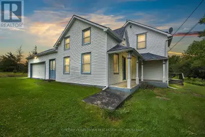 Nestled on over 8 private acres, just 10 minutes south of Napanee, this charming 4-bedroom home, bui...