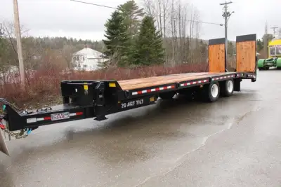 2023 BWS 20-Ton Air-Ramp-Tilt Tag - 24' x 102" Main Deck, Dual Holland Mark V Landing Gear, 38" x 76...