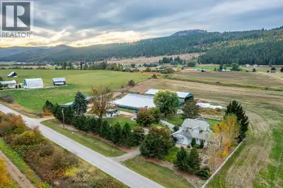 Exceptional opportunity to own this well-maintained no-through bare dairy farm in the North Okanagan...