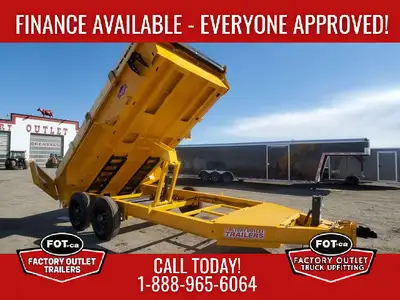 NEW Contractor Pro 7x14ft HD Dump Trailer from Factory Outlet Trailers - Professional Contractor App...