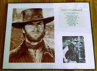 Glass Framed Clint Eastwood Movie Print
