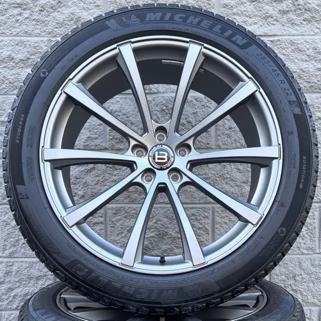 (NEW) 4x 285/45R22 Michelin Winters w/ Range Rover Rims + TPMS in Tires & Rims in City of Toronto - Image 3