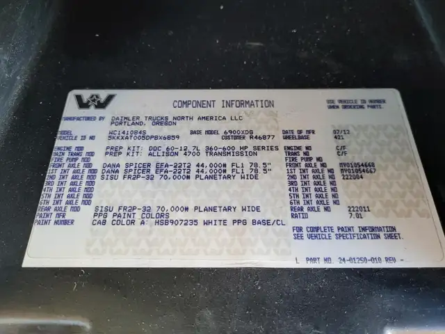 2013 WESTERN STAR 6900XD in Heavy Trucks in Saskatoon - Image 119