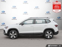 New Price! White 2025 Volkswagen Taos Trendline AWD 8-Speed Automatic 1.5L I4 Turbocharged DOHC 16V... (image 1)