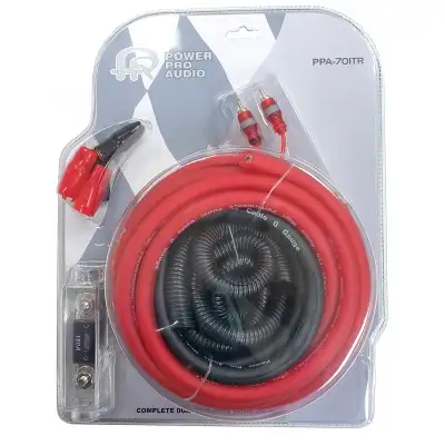 Yesalink Electronics 0 Gauge 2500W Amplifier Wiring Complete Install Kit 5.0M, 0 Gauge Ultra Flexibl...