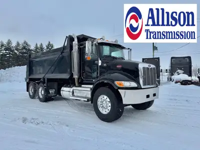 FOR SALE: 2019 PETERBILT 348 TANDEM DUMP, PACCAR PX9 330HP, ALLISON AUTOMATIC TRANSMISSION, 20000/46...
