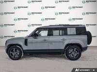 The 2023 Land Rover Defender 110 X-Dynamic SE AWD in stunning gray with an all-wheel-drive capabilit... (image 2)