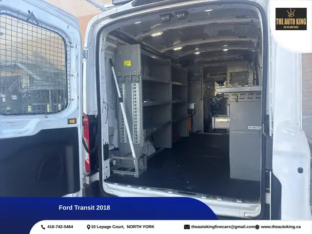 2018 Ford Transit ROOF RACK **** POWER OUTLET **** REAR SHELVES in Cars & Trucks in City of Toronto - Image 12