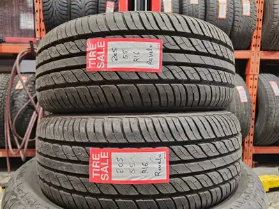 A pair of good used P205/55R16 Rovelo RHP 778 install and balance $210 Loose purchase $85 each Tread...