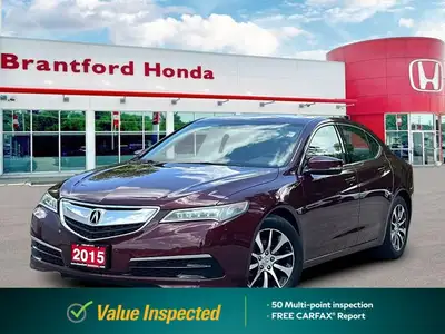 Command the road with the advanced technology found in this striking Red 2015 Acura TLX Tech. This l...