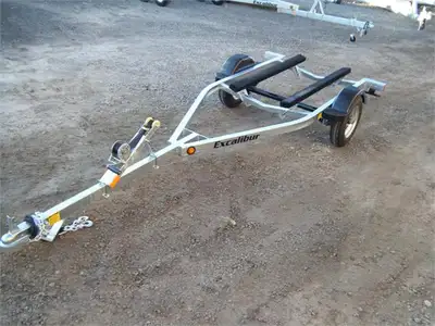 Excalibur Deluxe single PWC trailer. Fully welded tube steel frame, hot dipped galvanized after weld...