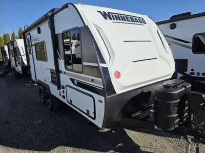 Winnebago Micro Minnie travel trailer 1720FB highlights: Booth Dinette Rear Corner Bath 10.3 Cu. Ft....