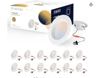 Potlights - 4" LED Retrofit Recessed Lighting 12 pack