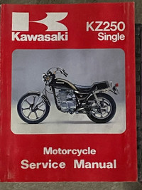 Sm170 Kawasaki KZ250 Z250 Single Service Manual 99924-1023-04