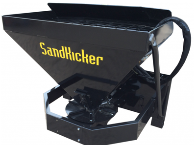 Universal skid-steer loader attachment Cutting edge allows self loading from loose piles. 7.3 cu/ft....