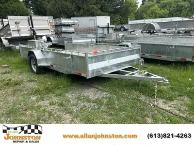 Welcome to Allan Johnston Repair & Sales 2027 Enbeck 7x14 Single Axle Galvanized Utility trailer .