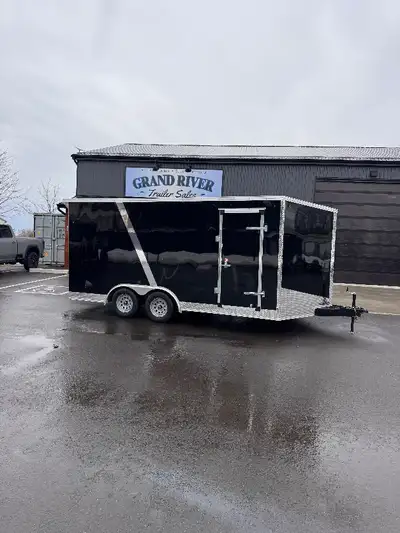 Grand River Trailer Sales Cargo trailer 8.5x16+Vee Contractor grade frame, 7.6FT interior height ram...