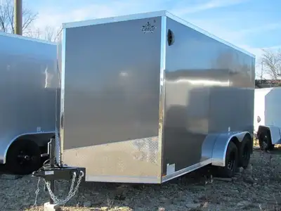 2025 7X14 PLUS 30'' V TANDEM-2000 LB RAMP DOOR, 16'' OC WALL POSTS, 6'' EXTRA HEIGHT, SCREWLESS EXTE...