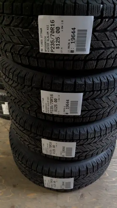 SET OF 4X P235/70R16 235/70/16 BFGOODRICH WINTER SLALOM KSI TAG # 19644 ** Please read details below...