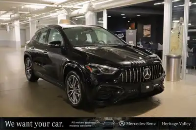 This Mercedes-Benz GLA 35 AMG has a powerful Intercooled Turbo Gas/Electric I-4 2.0 L/121 engine pow...
