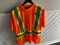 HiVis Reflective Flag Person Safety Vest  Shirt Size M New $5