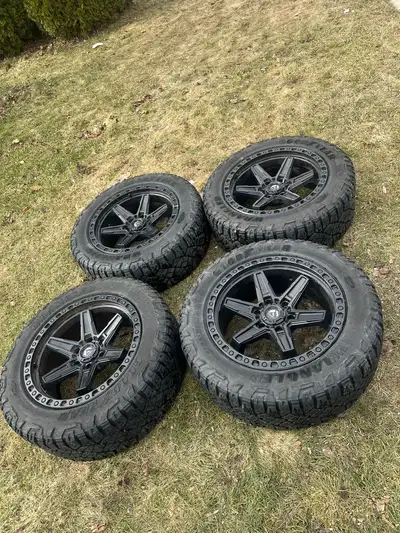 285/55/20 275/50/20 275/60/20 275/65/18 6x139.7 fuel Gmc sierra 1500 chevrolet silverado denali dodg...