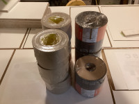 9 new rolls of sheathing and flashing tape