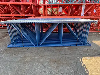 Used 12' x 42” RediRack pallet racking frames for sale., View more
