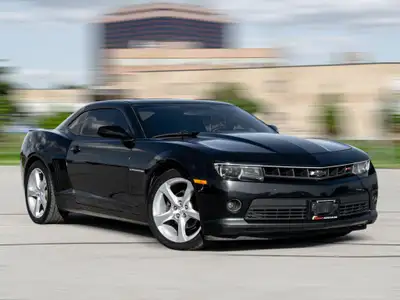 2015 Chevrolet Camaro LT Black Exterior on Black Interior comes with Coupe Body Style, Navigation, S...