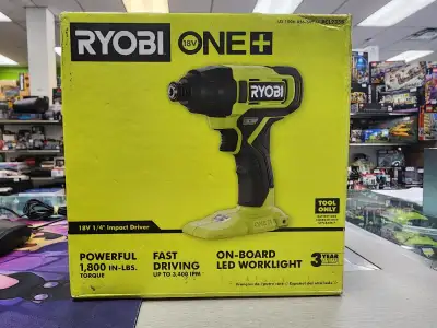 Ryobi 18V 1/4" Impact Driver - BRAND NEW, View more