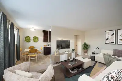 *HALF OFF FIRST MONTH'S RENT!* Situated along the bank of the Seine River, this tidy block has a nat...