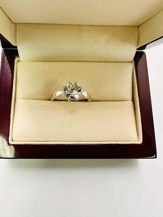 SAVE $6000  14K White Gold 1.45 Ct Natural Diamond Solitaire in Jewellery & Watches in Calgary - Image 4